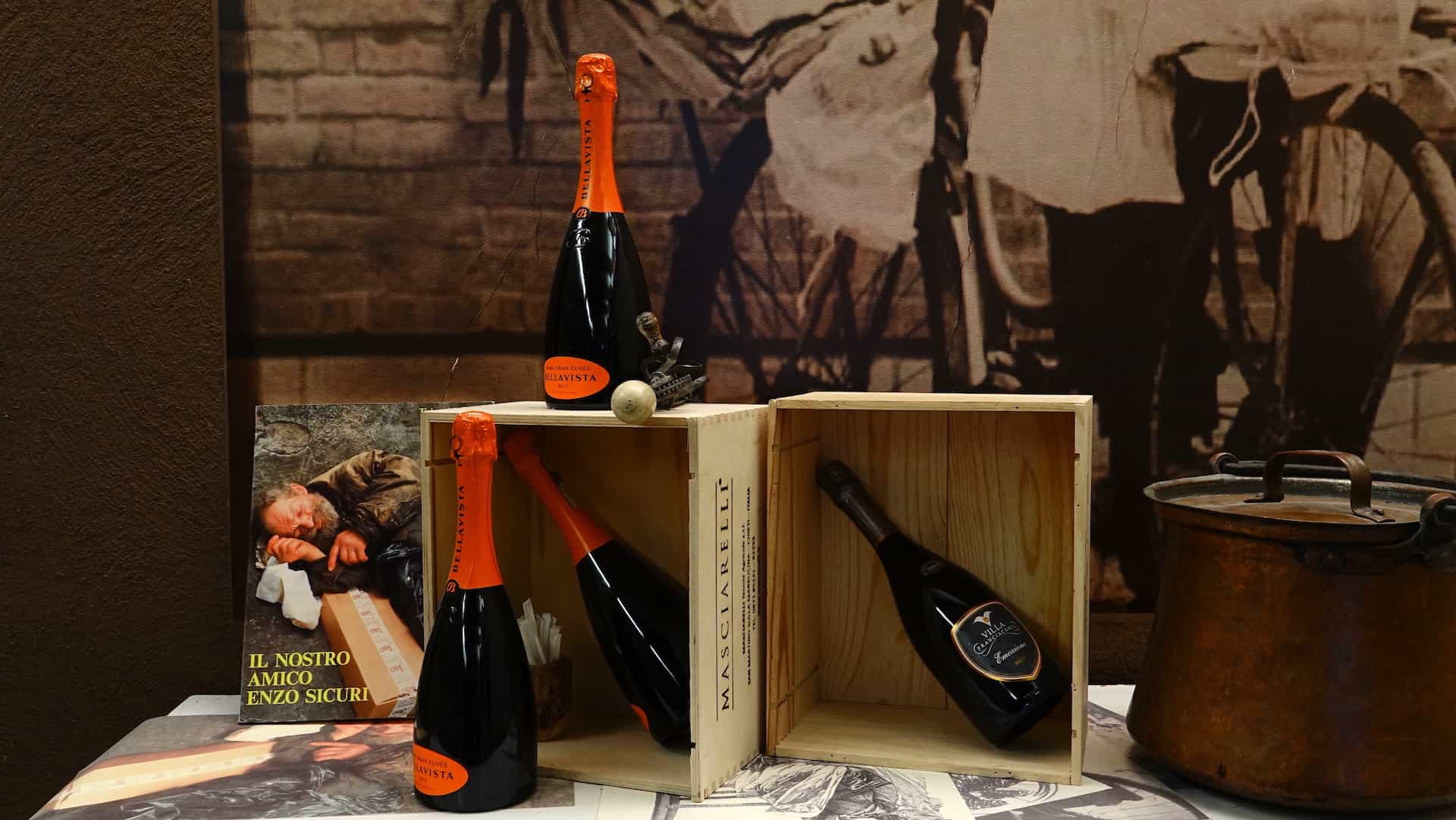 Bottiglie e confezioni della selezione vini