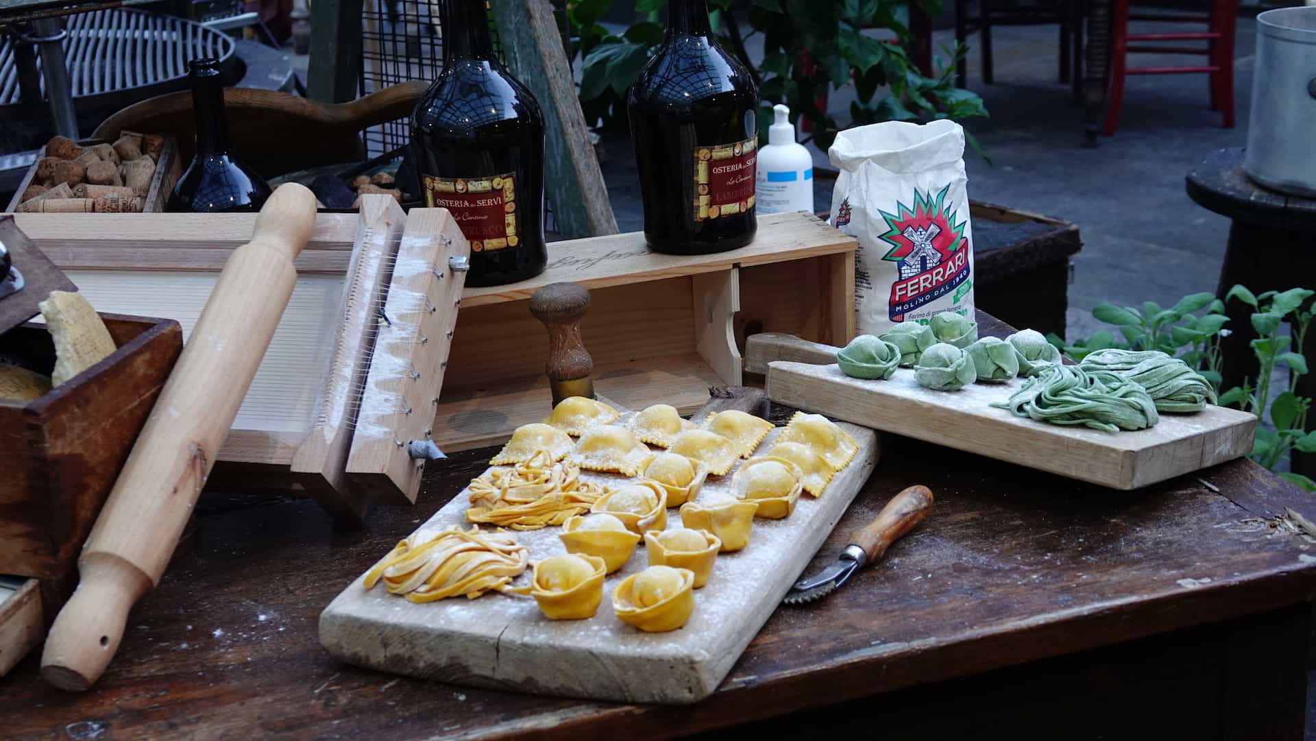 Preparazione artigianale della pasta fresca